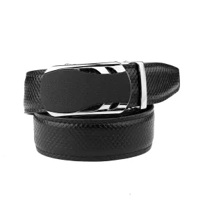 Bacca Bucci Premium Genuine Leather Formal Dress Belts with an Auto Lock Buckle