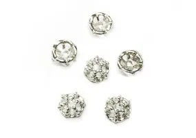 Bead Cap, Alloy, 8mm, Nickel, 20 Pieces | 合金珠蓋, 8mm, 叻色, 20個