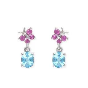 Blue Topaz Earrings