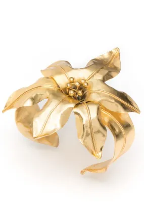 Brass Floral Bracelet