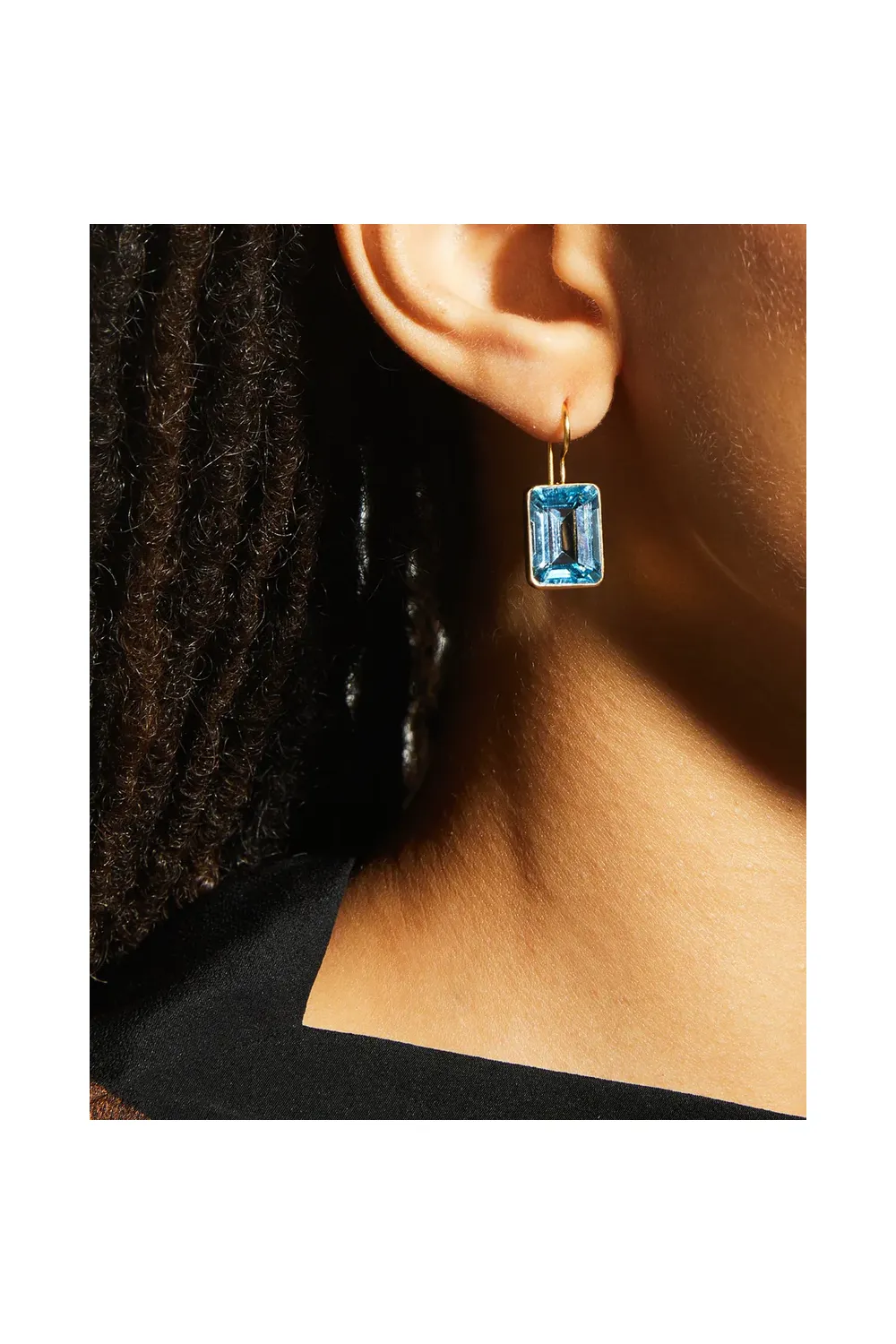 Brazilian Blue Topaz Earrings