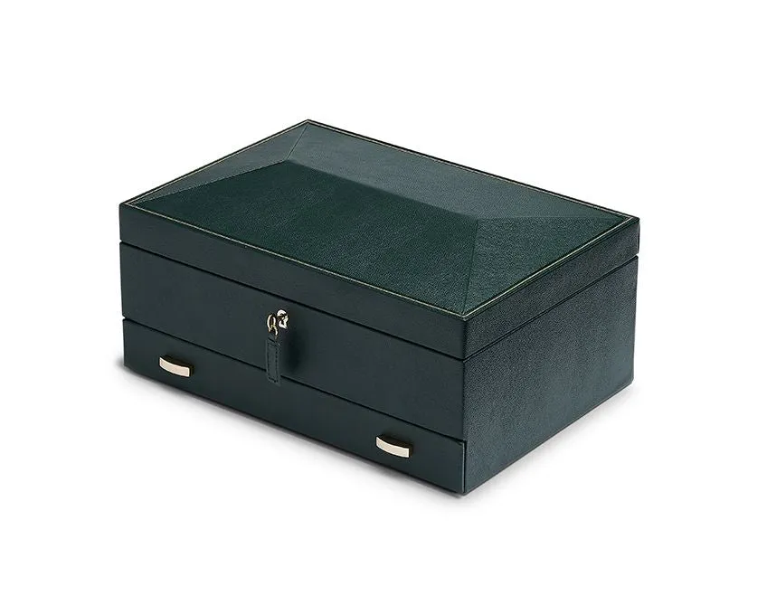 British Racing 10 Piece Watch Box with Storage (Green)