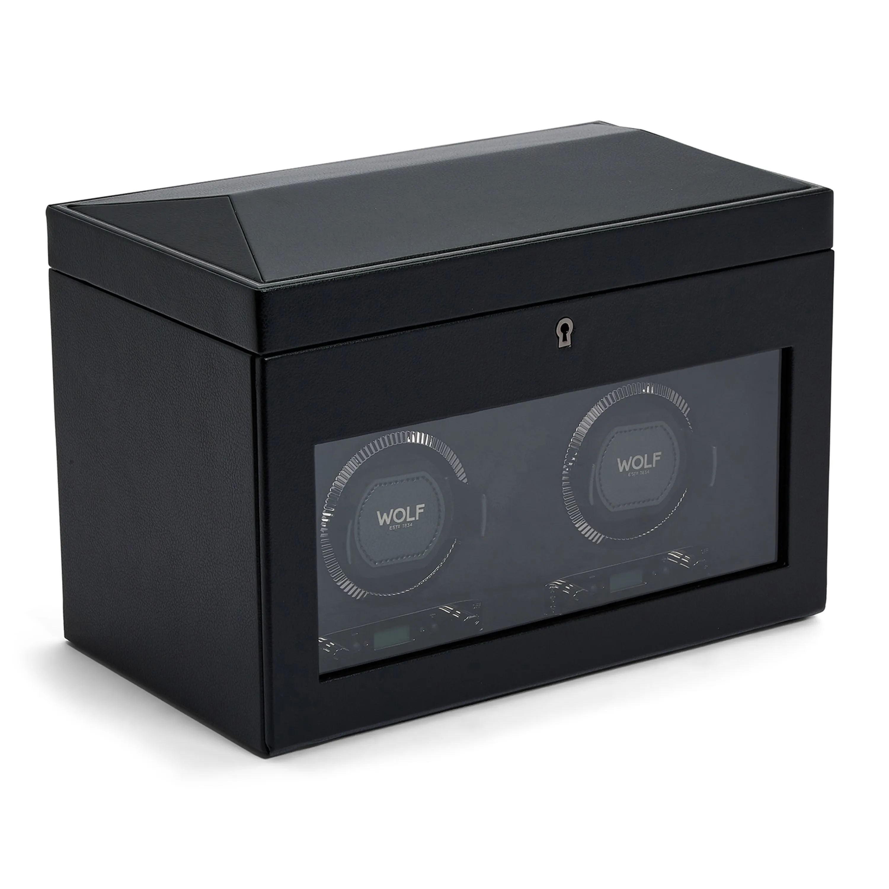 British Racing Double Watch Winder With Storage