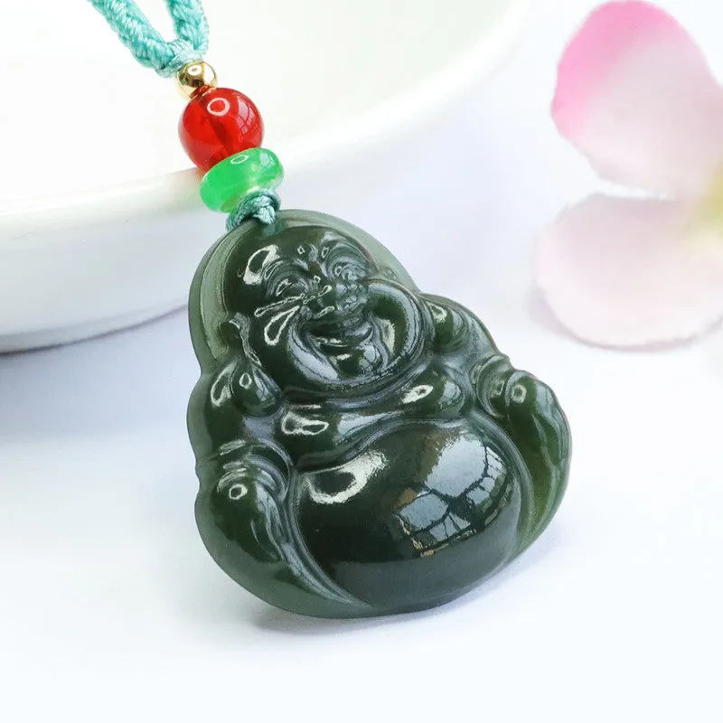 Buddha Pendant Jewelry Made of Genuine Hotan Jade