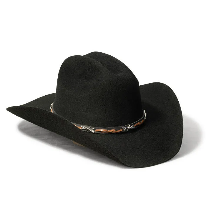 Bullhide Hats by Montecarlo - "Buckaroo" Barbed Wire 6X Wool Felt Cowboy Hat