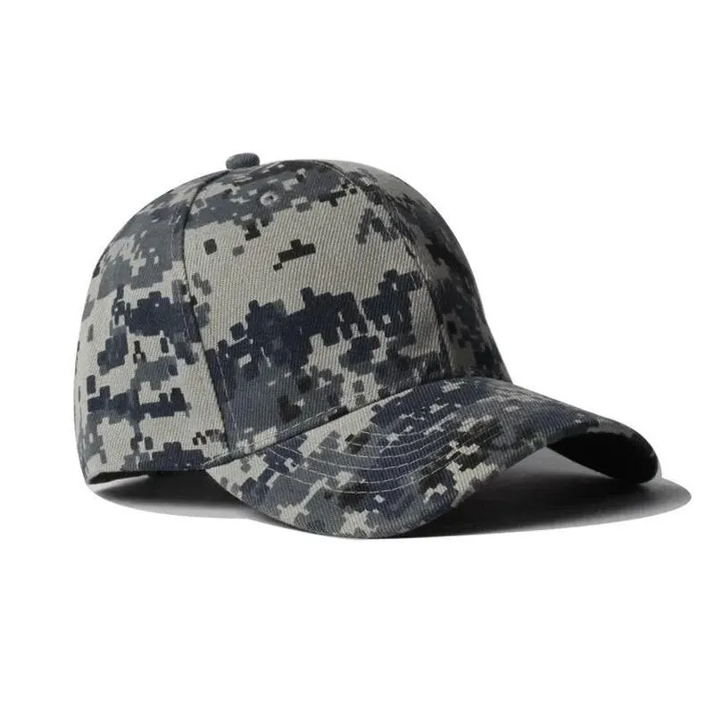 Camo Baseball Hat with Abstract Pattern