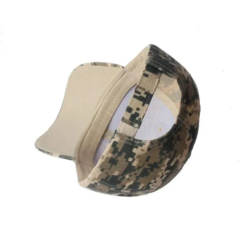 Camo Baseball Hat with Abstract Pattern