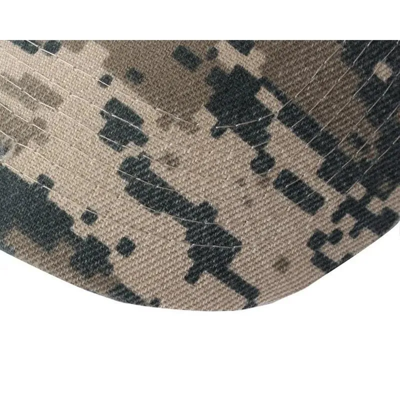 Camo Baseball Hat with Abstract Pattern