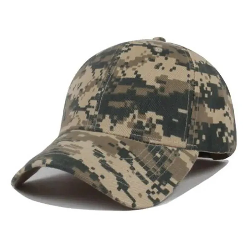 Camo Baseball Hat with Abstract Pattern