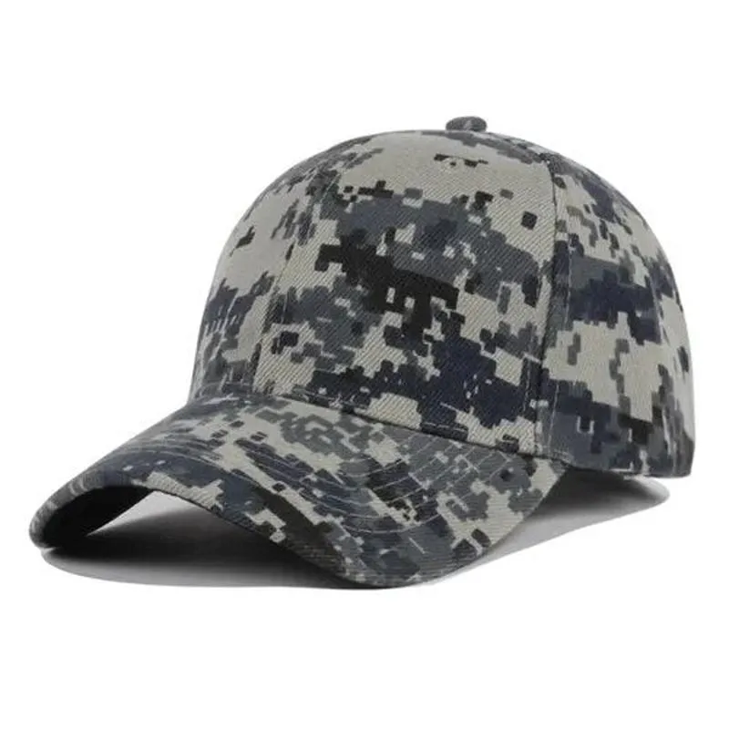 Camo Baseball Hat with Abstract Pattern