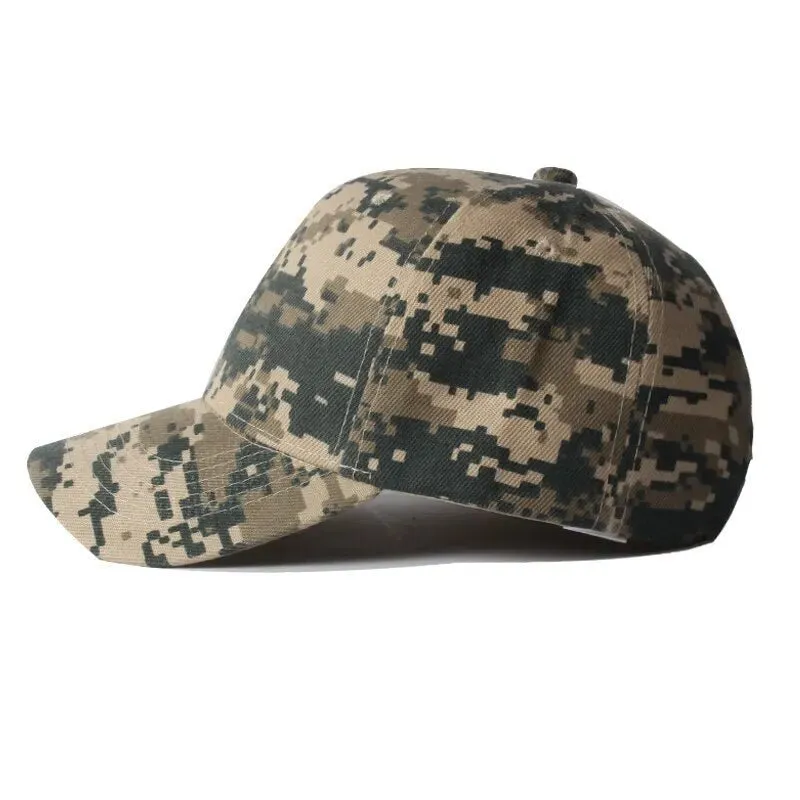 Camo Baseball Hat with Abstract Pattern