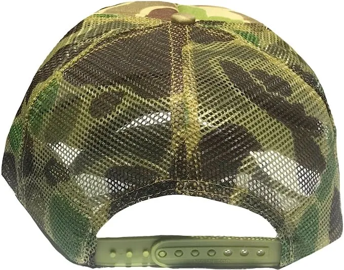 Camouflage Trucker & Baseball Hat/Cap W/ Poly Foam Front & Foam Backing - CPC