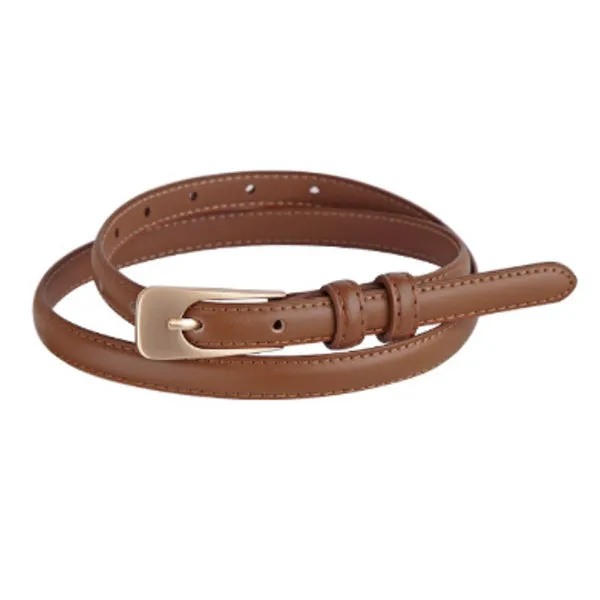 Caramel Women Genuine Leather Belt 焦糖色女士真皮皮带 KCBELT1038