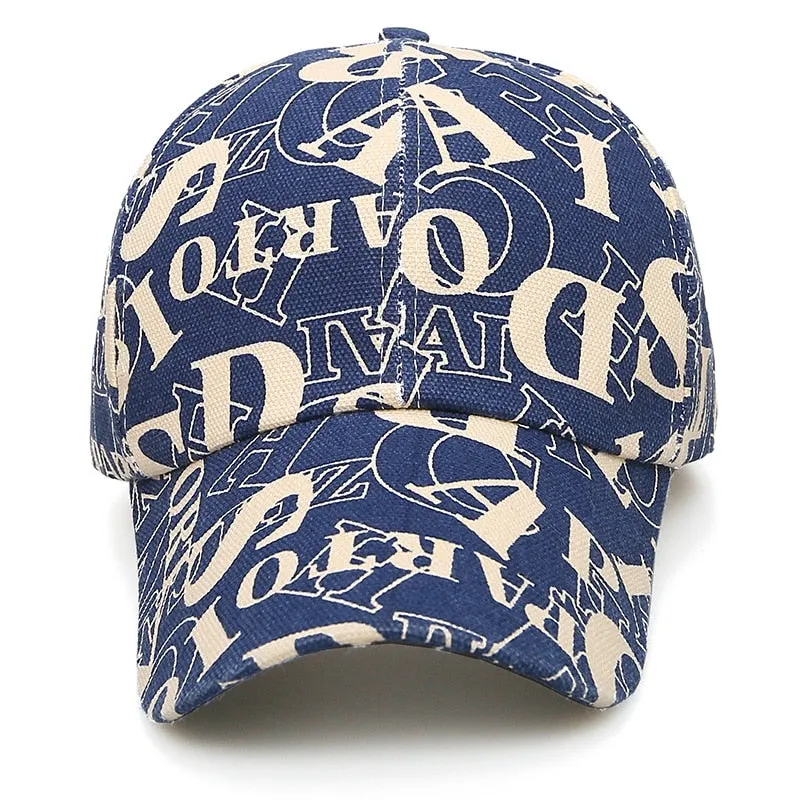 Casual Women Men Baseball Cap Outdoor Female Male Snapback Cap Adjustable Unisex Letter Print Sport Sun Hat