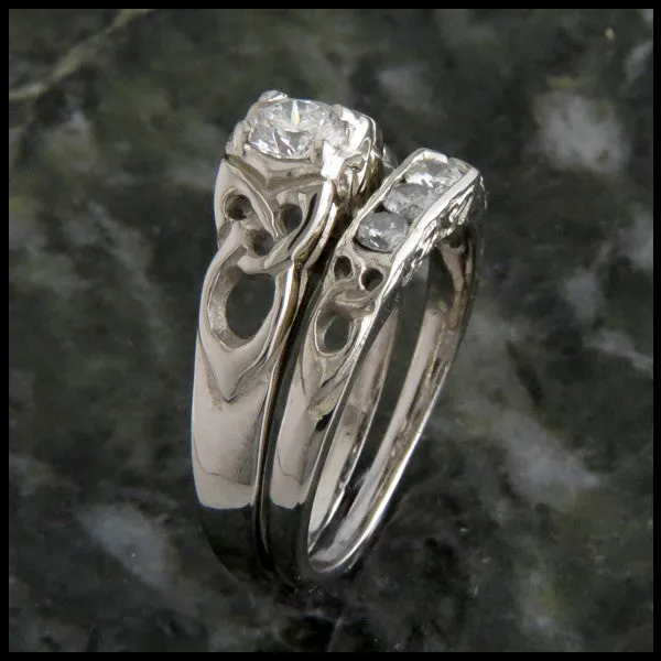 Cathedral Diamond Wedding Set