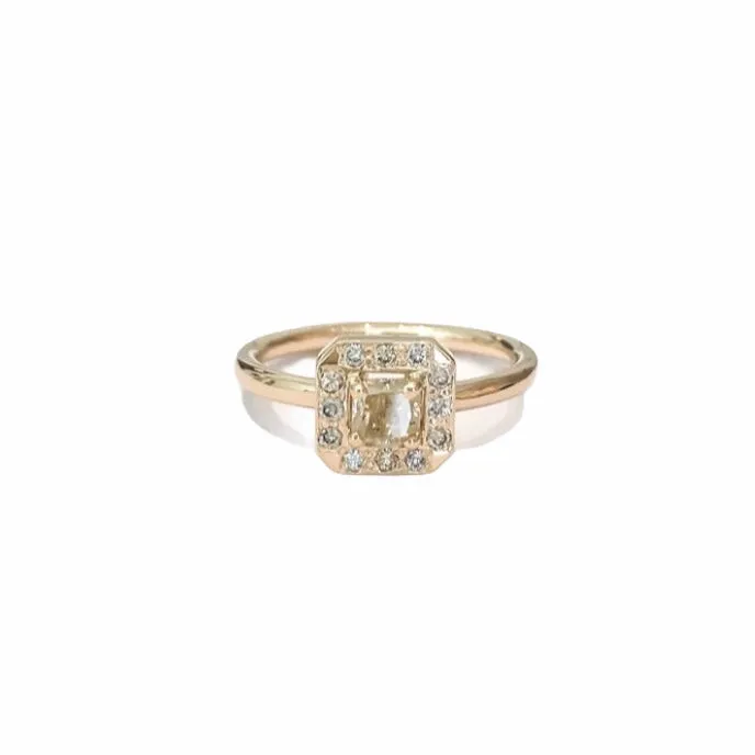 Champagne Dream 14 kt gold diamond ring