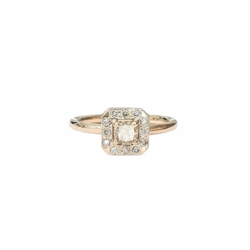 Champagne Dream 14 kt gold diamond ring