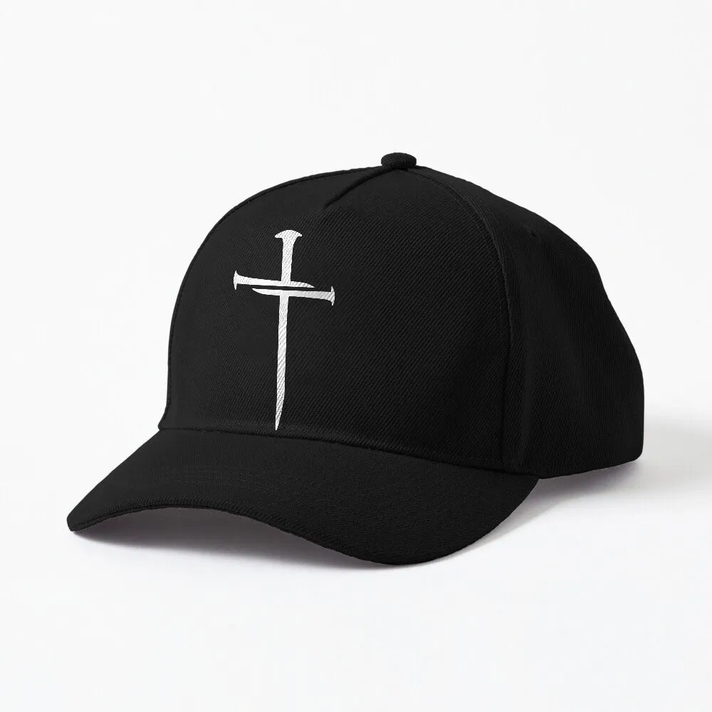 Christian Nail Cross Faith Distressed Religious Men Women Cap