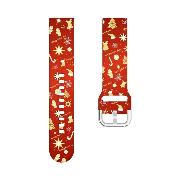 Christmas Watch Straps compatible with the Fossil 18mm Range