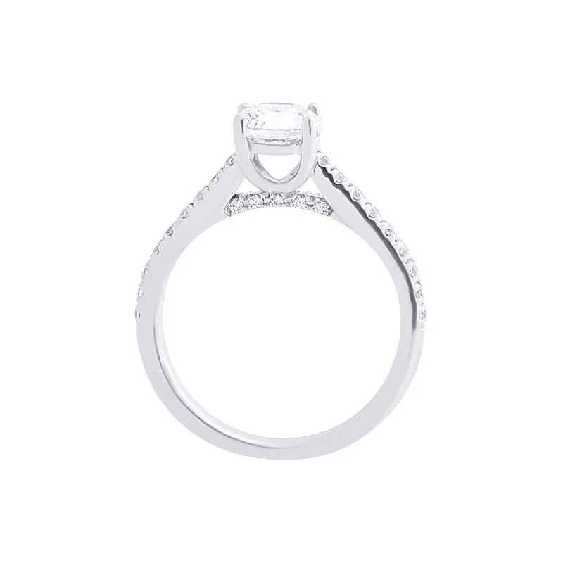 Classic 4 Prong Engagement with Diamond Band