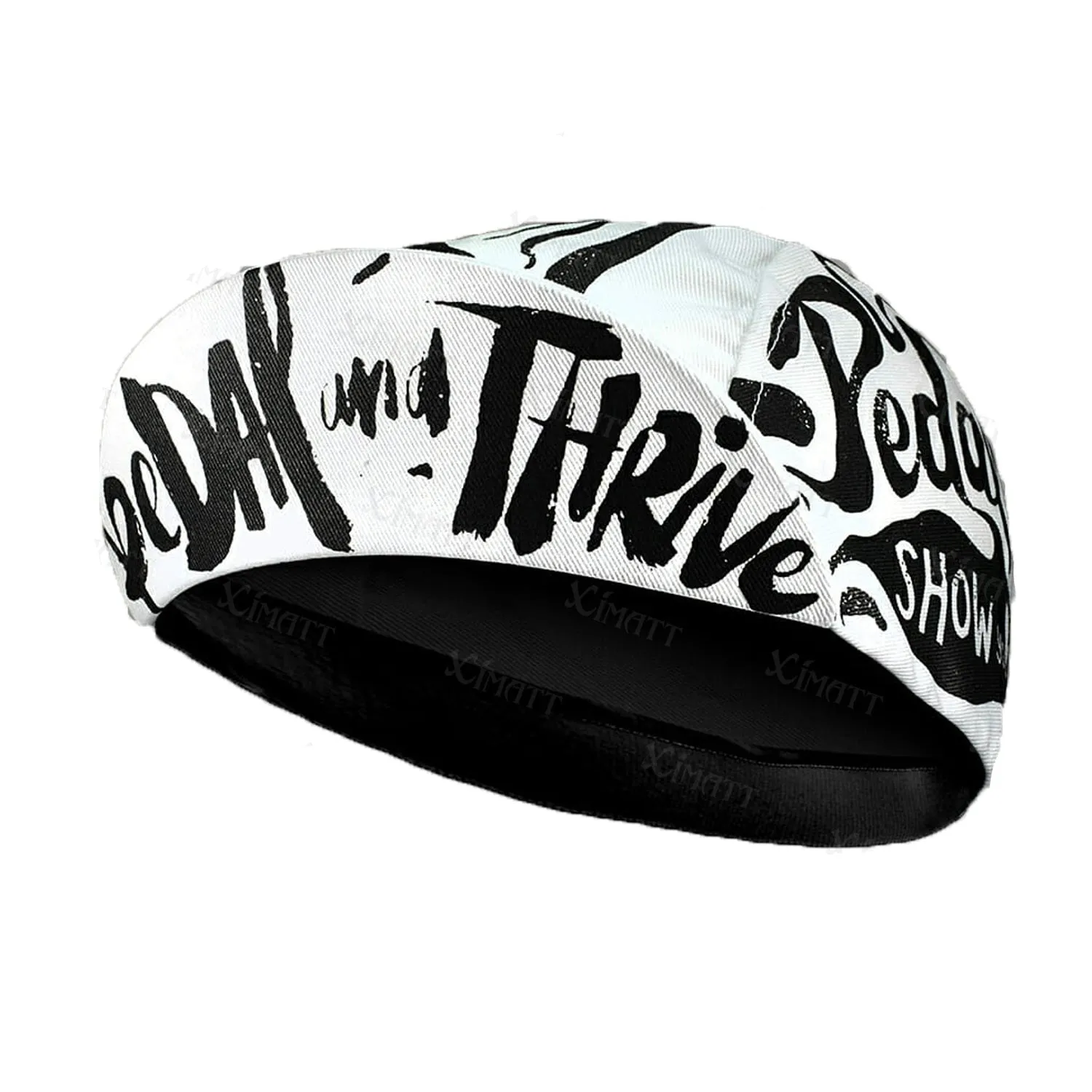 Classic White Black Pattern Dynamic Cycling Caps  Top Road Bike Dedicated Polyester/Fleece Sports Bicycle Hats Summer