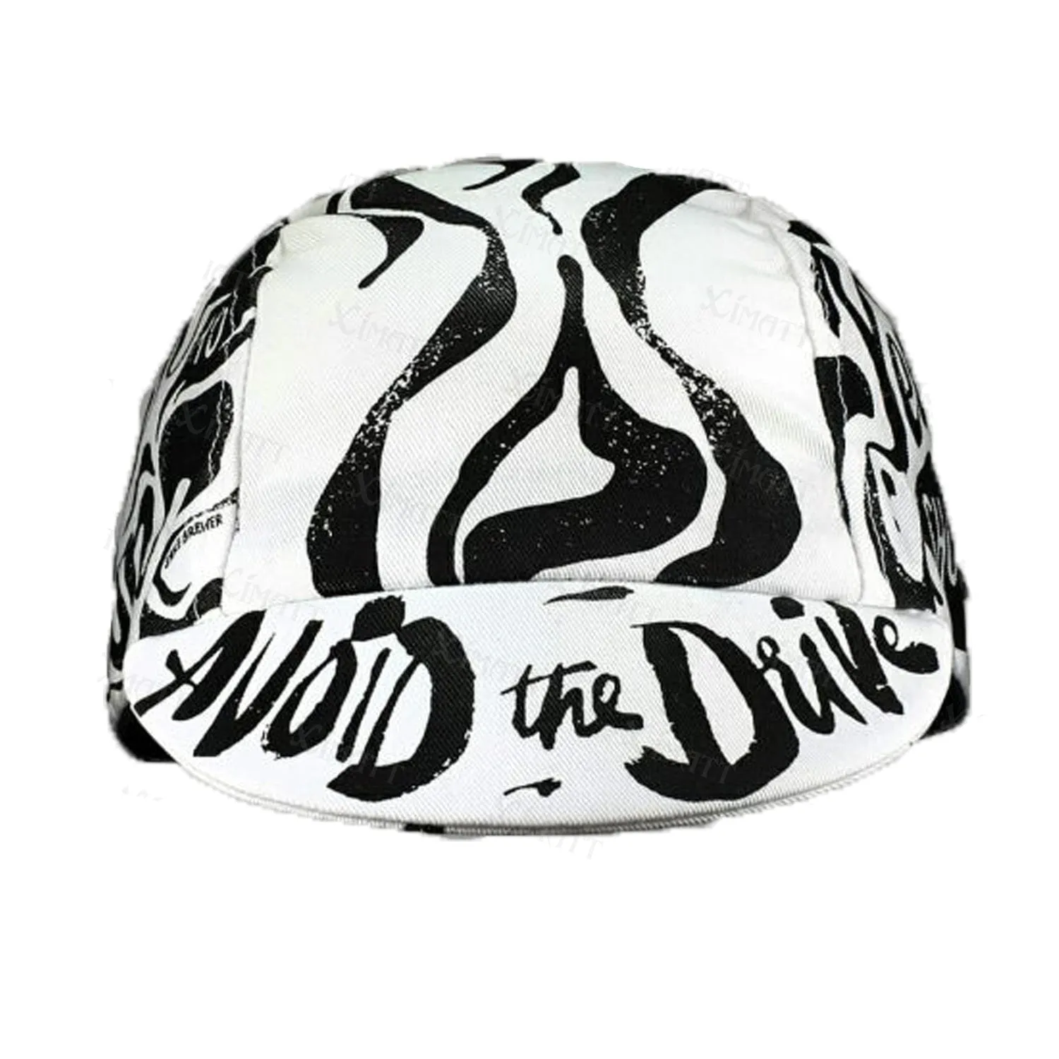 Classic White Black Pattern Dynamic Cycling Caps  Top Road Bike Dedicated Polyester/Fleece Sports Bicycle Hats Summer