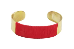 Crimson Threaded Cuff