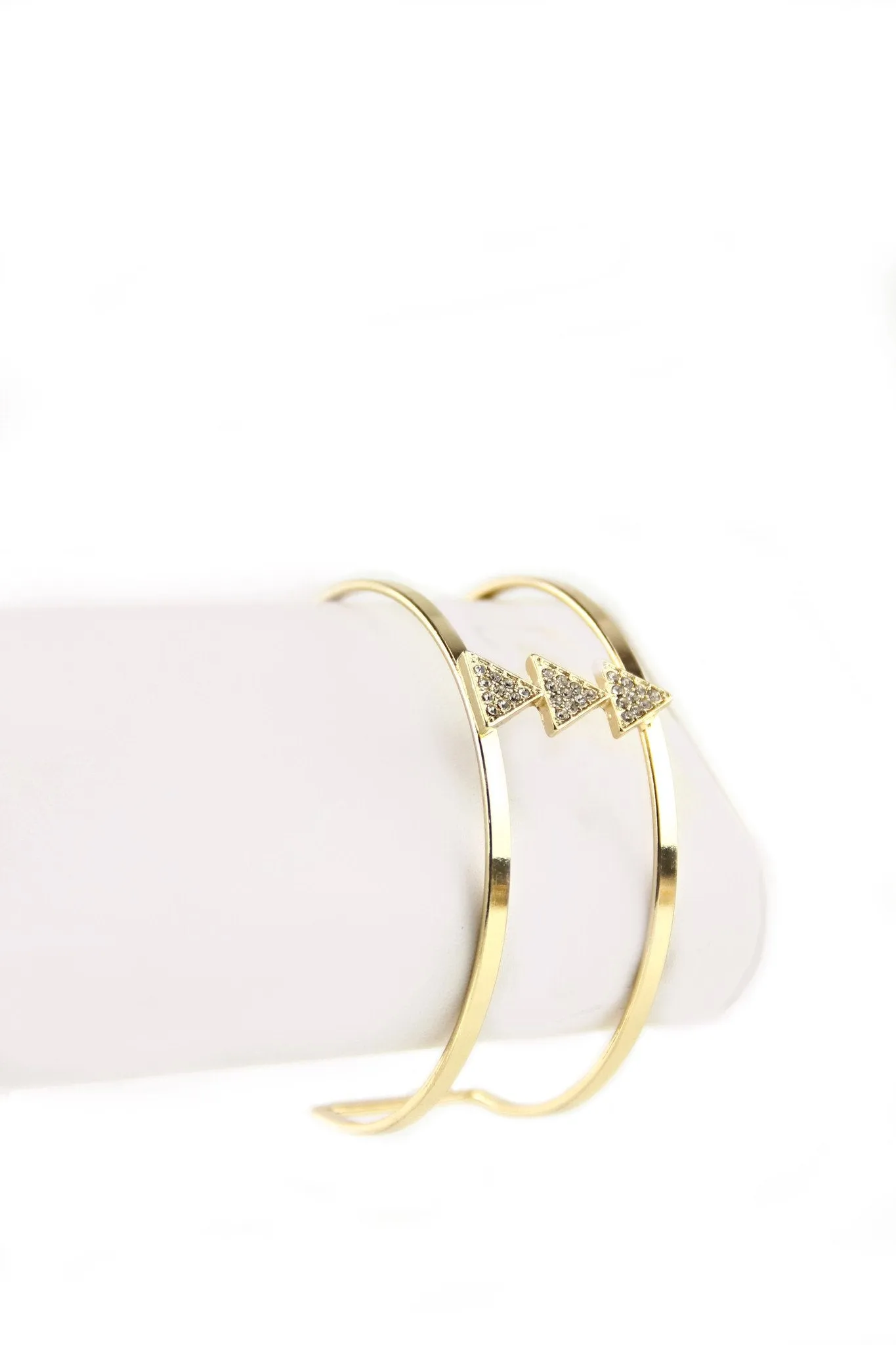 Cutout Triangle Cuff Bracelet