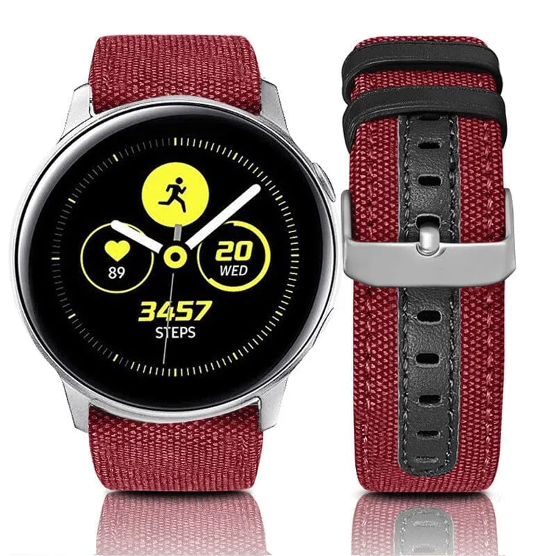 Denim & Leather Watch Straps Compatible with the Huawei Watch Fit 3