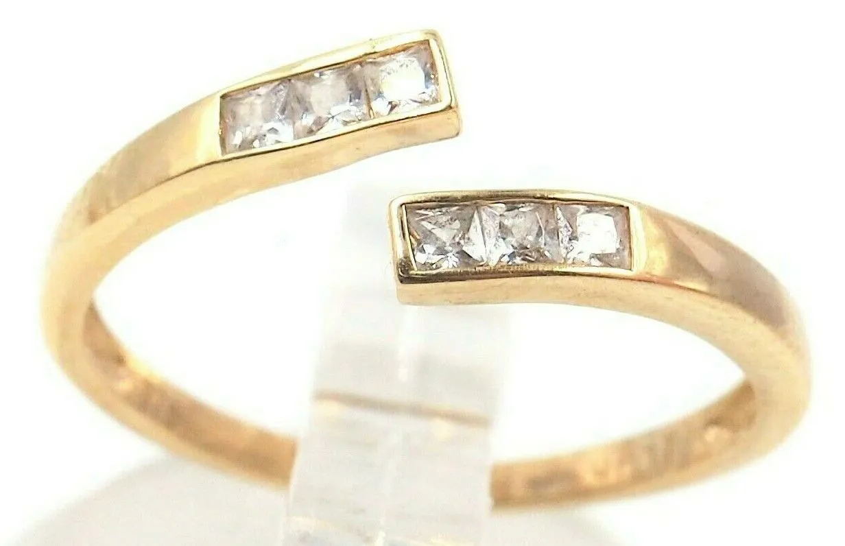 Diamond 9ct Yellow Gold Split Style Ring