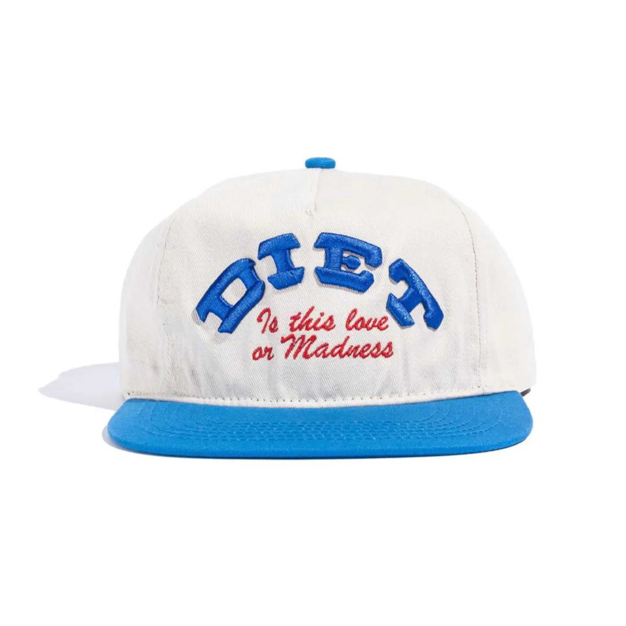 Diet Starts Monday Madness Hat (Cream/Blue/Red)