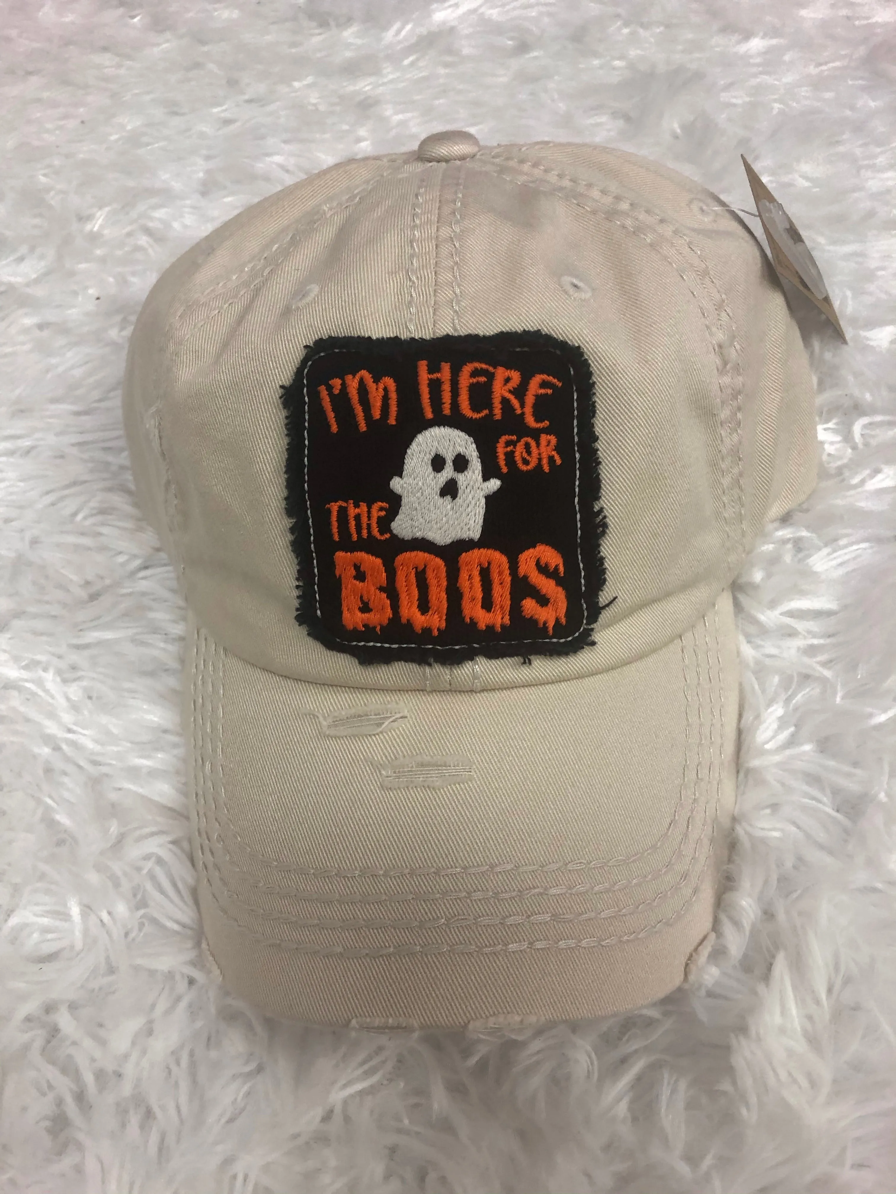 Distressed Halloween Baseball Hat