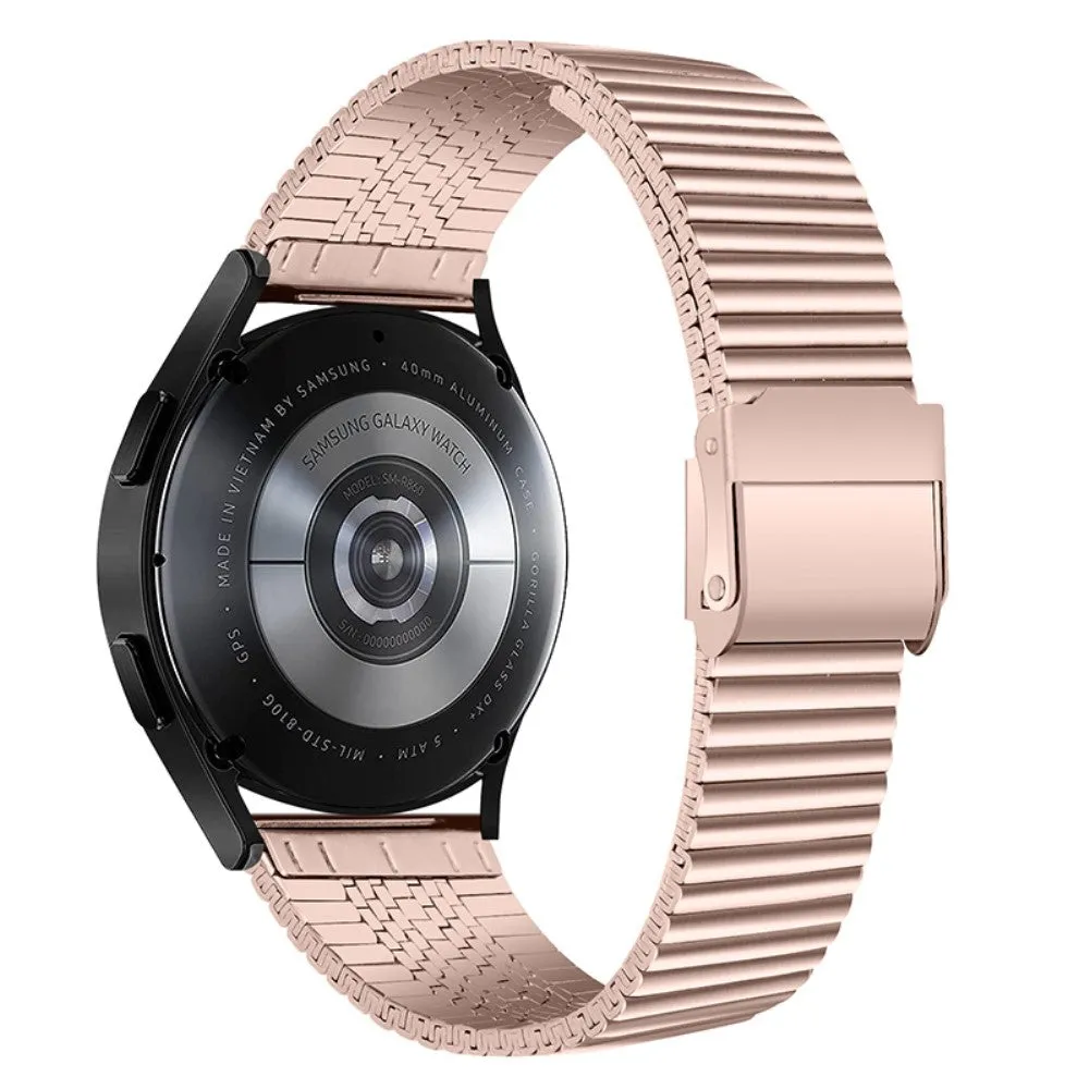 Double buckle stainless steel watch strap for Samsung Galaxy Watch - Rose Gold