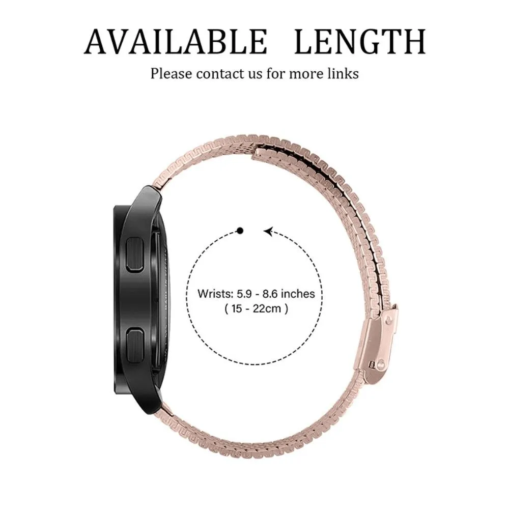 Double buckle stainless steel watch strap for Samsung Galaxy Watch - Rose Gold