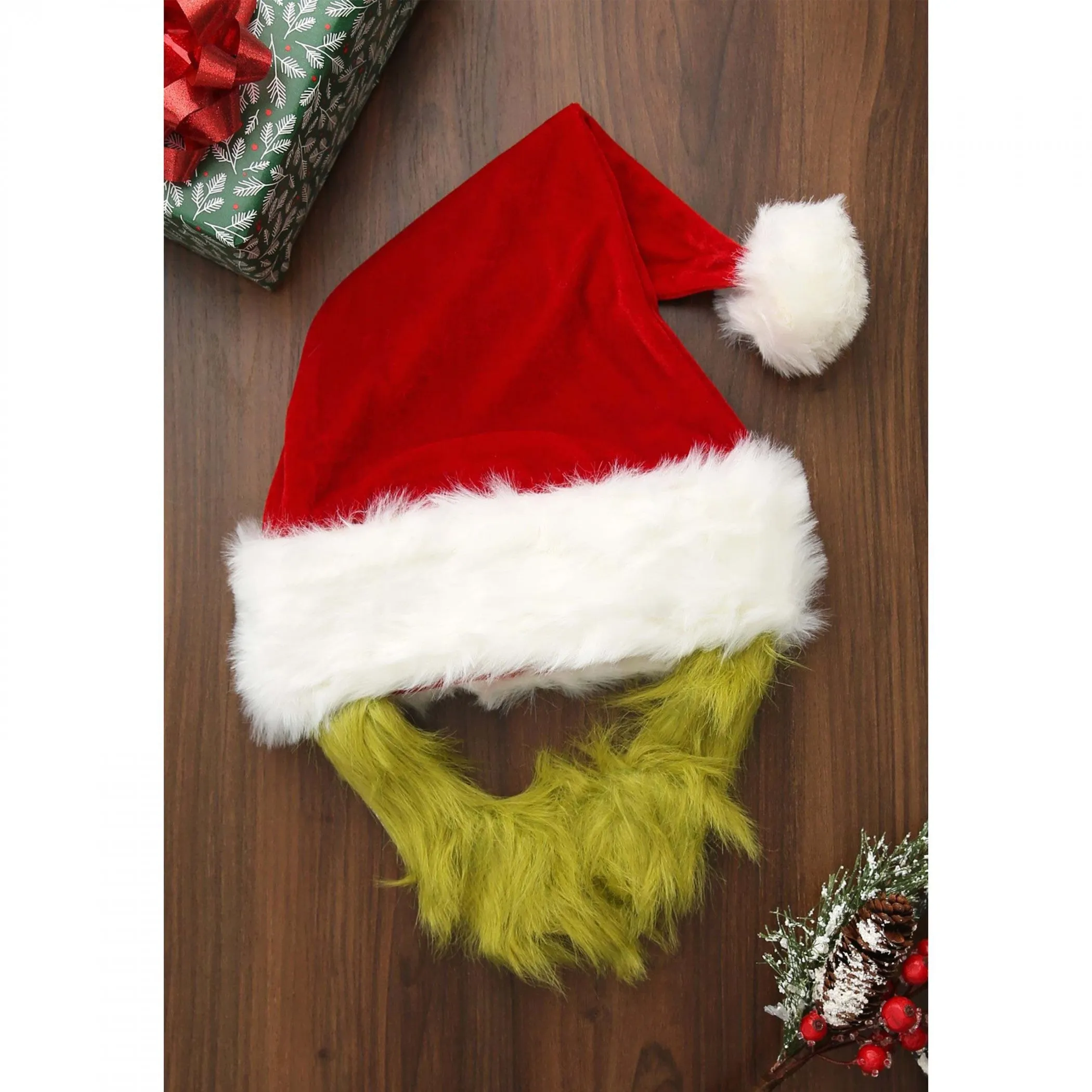 Dr. Seuss The Grinch Plush Hat with Beard