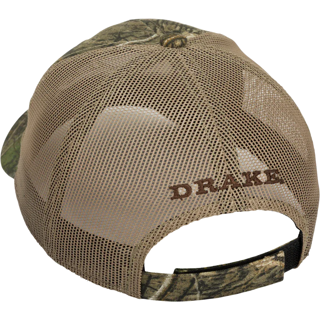 Drake 6-Panel Camo Mesh-Back Cap