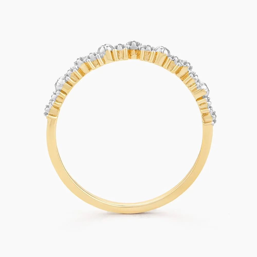 Ella Stein Shine Bright Stackable Ring in Gold - Size 8