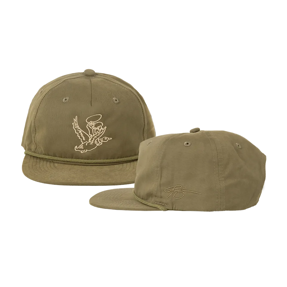 Embroidered Duckman Hat - Green