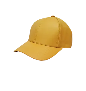 Emstate Gold Men's Genuine Cowhind Leather Adjustable Baseball Cap