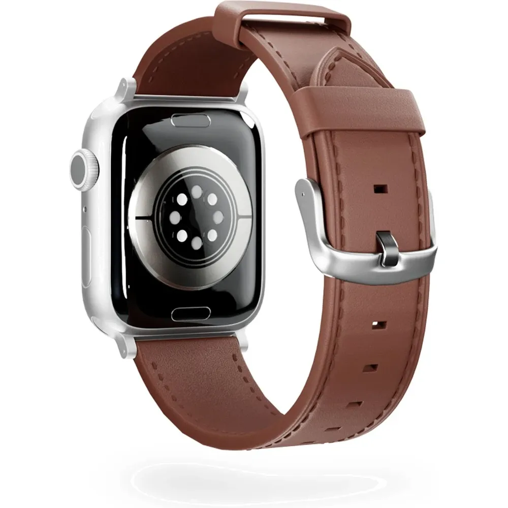 Epico Apple Watch (38/40/SE/41/42mm) Ægte Læder Rem - Brun