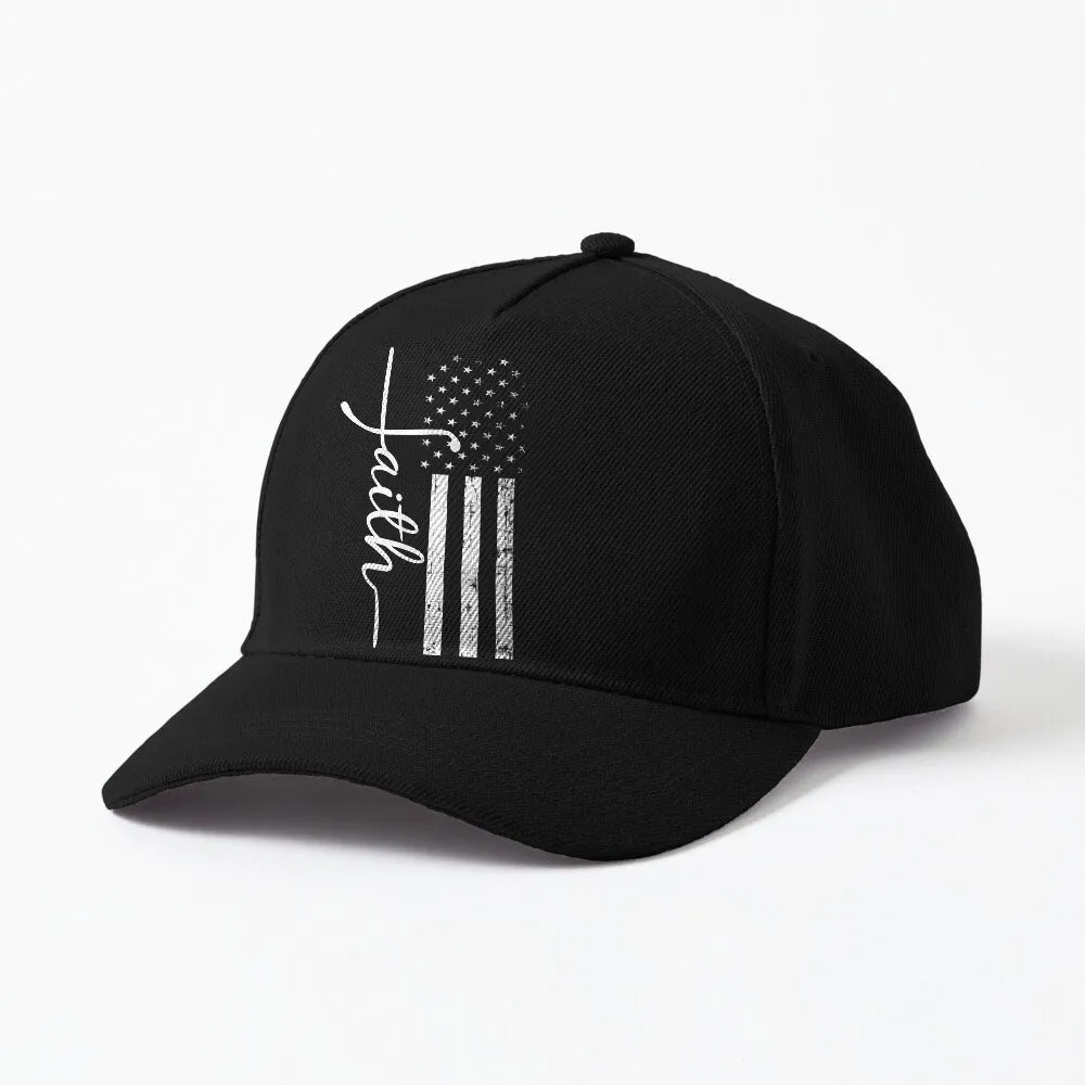 Faith Cross Us Flag Cap