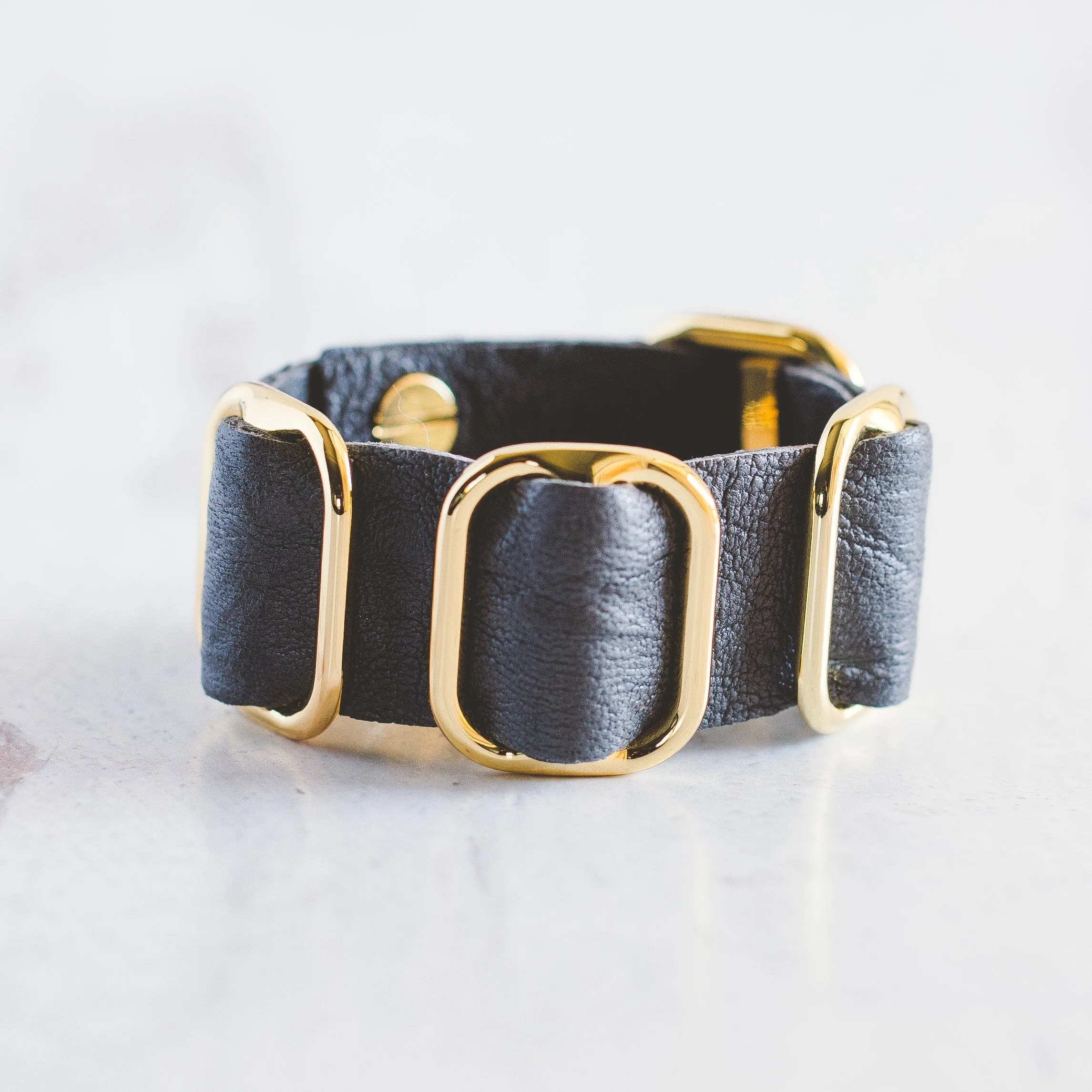 Fancy Cuff Bracelet - Gold