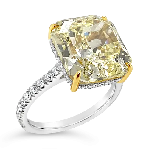 Fancy Yellow Diamond Engagement Ring