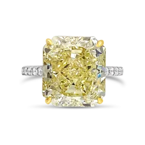 Fancy Yellow Diamond Engagement Ring