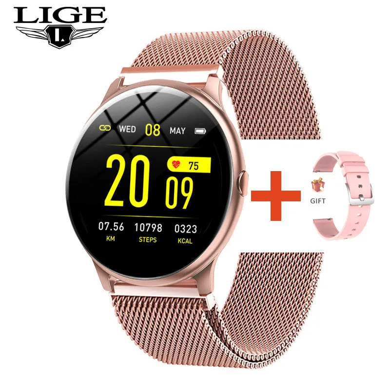 Fashion Smart Watch Ladies Heart Rate Blood Pressure Multifunctional Sport Watch Men Woman Waterproof Smartwatch Women