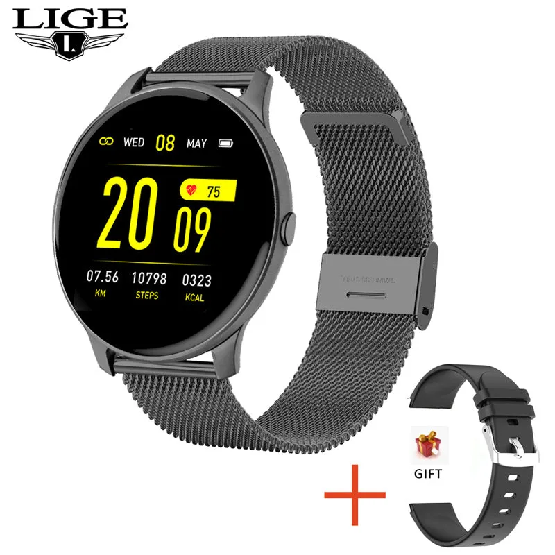 Fashion Smart Watch Ladies Heart Rate Blood Pressure Multifunctional Sport Watch Men Woman Waterproof Smartwatch Women