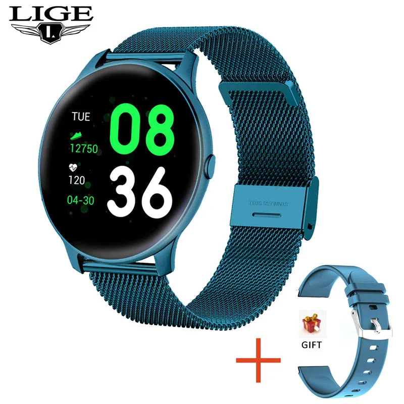 Fashion Smart Watch Ladies Heart Rate Blood Pressure Multifunctional Sport Watch Men Woman Waterproof Smartwatch Women