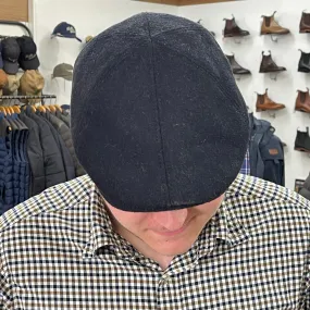 Flat Cap - Wool - Marine Blue