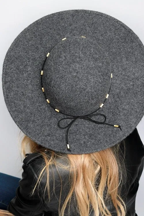 Floppy Wide Brim Hat - Grey