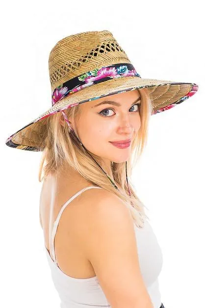 Floral Straw Hat